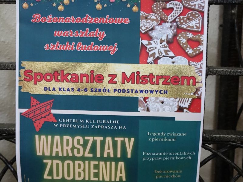 bozonarodzeniowe warsztaty sztuki ludowej spotkanie z mistrzem  17 